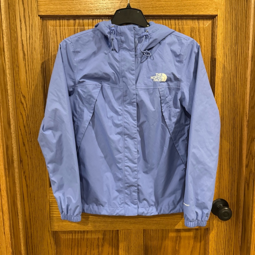 The North Face HyVent Hooded Rain Jacket Blue XS Women